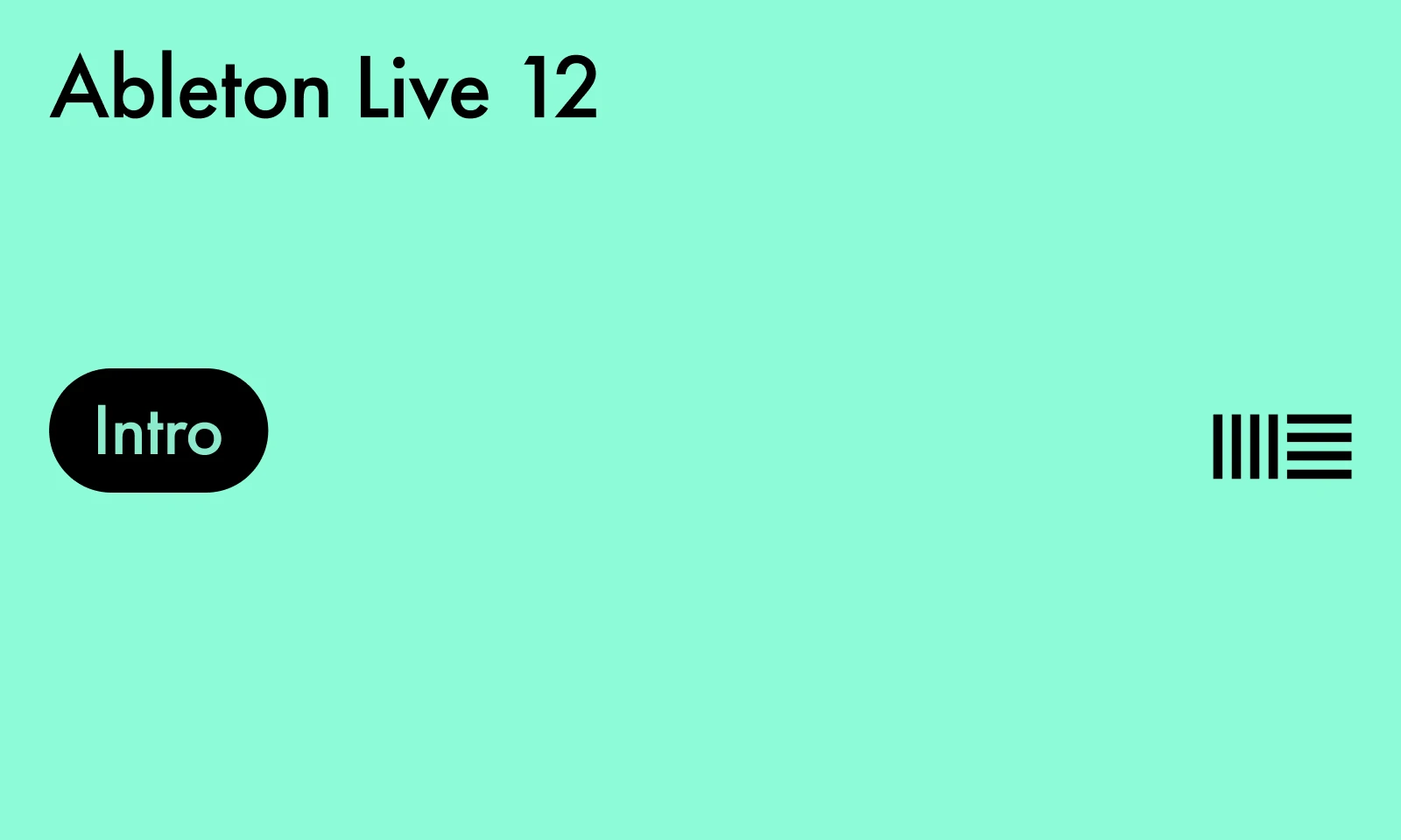 Ableton Live-12-INTRO
